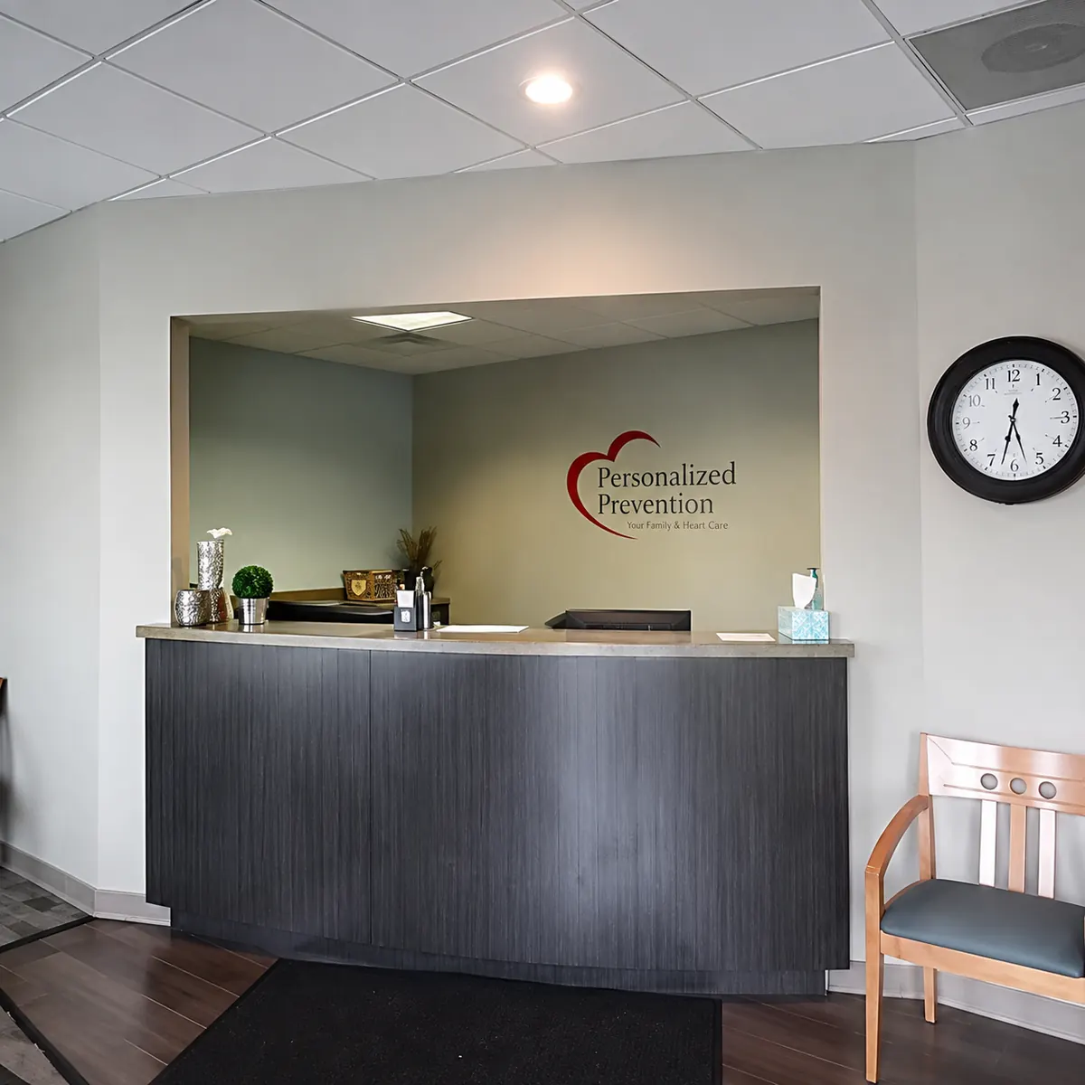 Comfortable check-in area